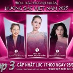 Ai sẽ thống trị BXH Người đẹp được yêu thích nhất trước giờ G Hoa hậu Doanh nhân Hương sắc Việt Nam 2025